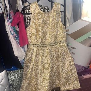 Lilly Pulitzer Gold Skater Dress